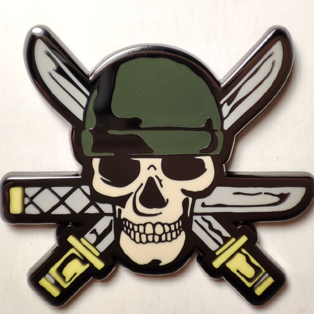 One Piece Zoro Skull Enamel Pin Official Collectible Metal Mystery Badge Series